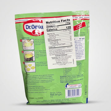 Dr. Oetker Pistachio Pudding 91g - Antep Fıstıklı Turkish Dessert Mix