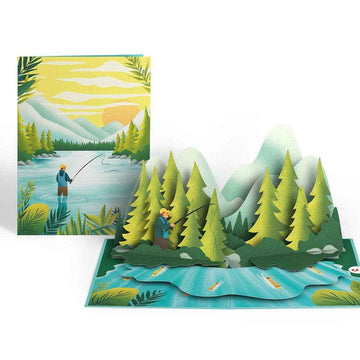 5x7" Gone Fishing Pop-Up Card