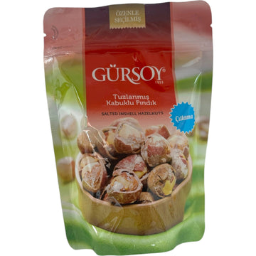 Gursoy Turkish Roasted and Salted Hazelnuts In Shell
