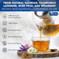 Premium Valerian Tea, Made From Valerian Root, Chamomile flower, Lavender flower Loose Leaf Herbal Tea. Made with Natural Material Tea Bags. No Sugar, No Caffeine, No Gluten, Vegan.