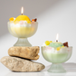 Fruit Ice Cream Creative and Beautifully Shaped Yogurt Cup Soy Wax Scented Candle, Dessert-Inspired Decorative Candle Gift for Birthday, Souvenir, Home Decor and Special Occasion Gifting