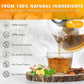 Premium Ginger, Turmeric and Cinnamon, Hand-made Blend of Ginger, Turmeric, Cinnamon, Orange Peel, Black Pepper, Hawthorn Berry and Jasmine.