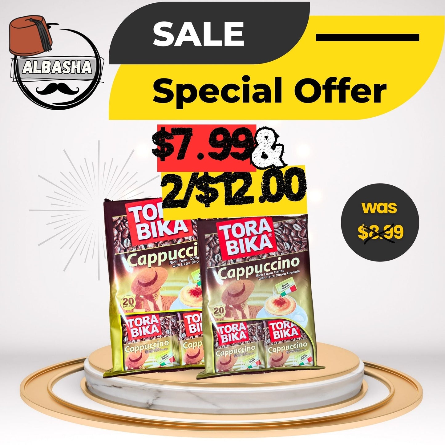 ToraBika Cappuccino Instant Coffee Mix