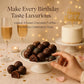 Andy Anand Gluten Free Belgian Dark Chocolate Truffles – Champagne, Rum, Amaretto & Black Forest, 16 Pc Gift Box, 8 Oz