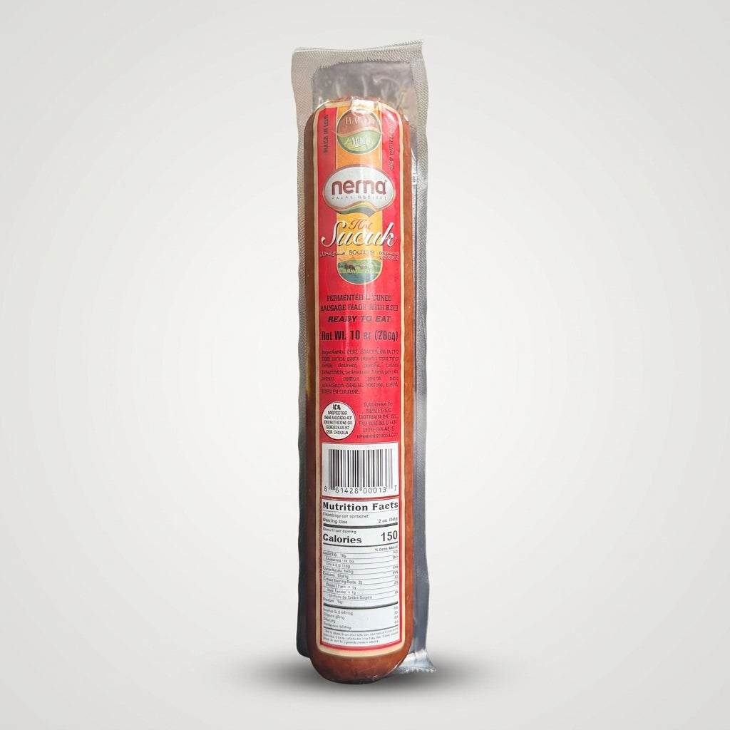 Nema Pro Snack Fermented Sausage 10 oz - Ready to Eat Beef Salami