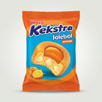 Ülker Kekstra Jölebol Orange 40g - Turkish Cake with Orange Cream Filling