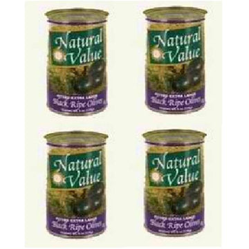 Natural Value Extra Lg Black Olives (24X6Oz )