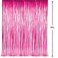 3' x 8' (36" x 96") Pink Tinsel Foil Fringe Door Window Curtain Party Decoration