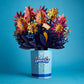 Congrats 12”H x 8.5”W Bouquet, Flower Vase