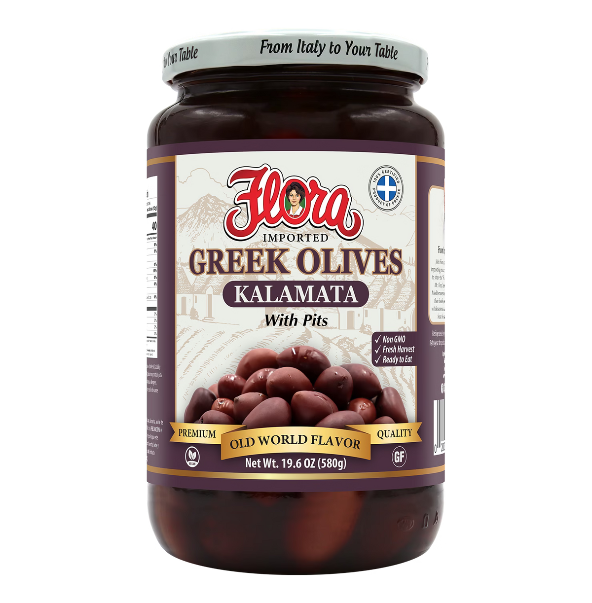 Greek Kalamata Olives - With Pits - 19.6 oz