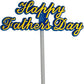 Happy Father's Day Pick. 2.5" - 12 or 72 count