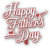 Happy Father's Day Plaque. 2.5" - 6 or 48 count