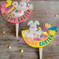 Happy Easter Rabbit & Egg Picks