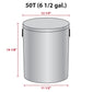 6.5 Gallon - Indigo Stripes 🟦 - Gourmet Popcorn Tin