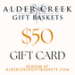 Alder Creek Gift Baskets Gift Card