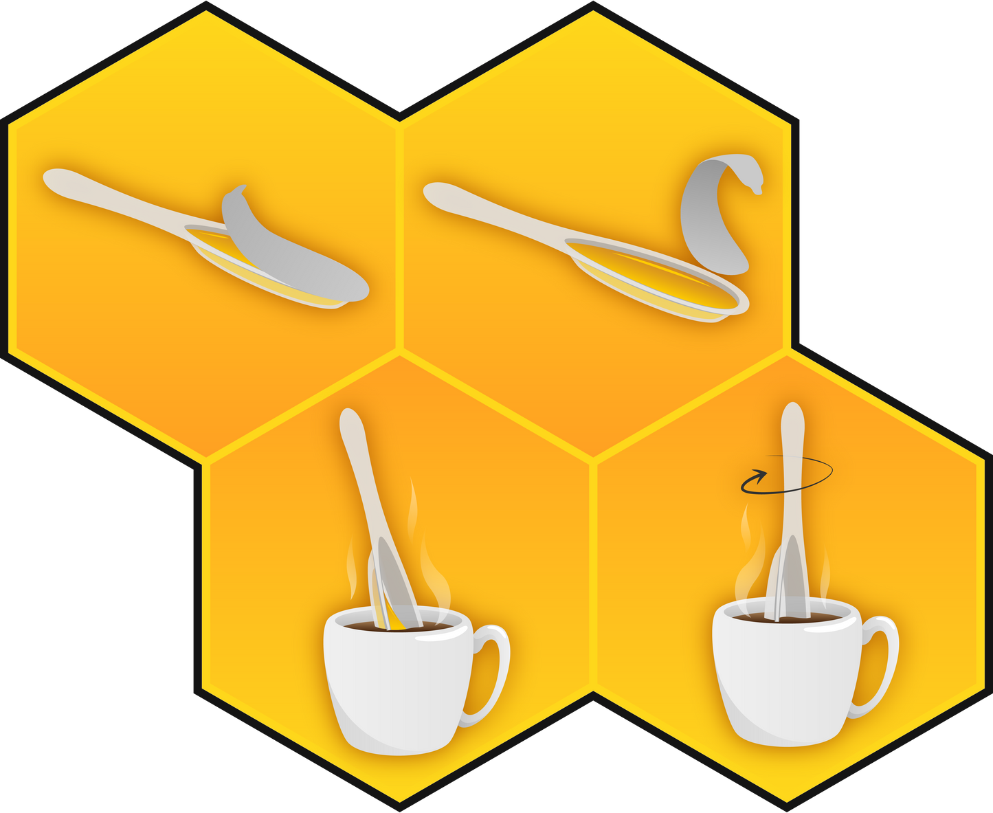 Badgers Honey Spoon /Blue Razz Honey Tea