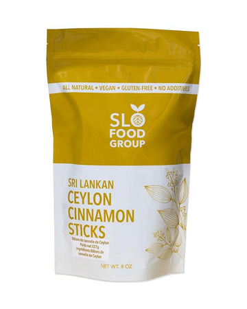 Slofoodgroup Ceylon Cinnamon Sticks - Pure Ceylon Quills, 8 OZ, Brown