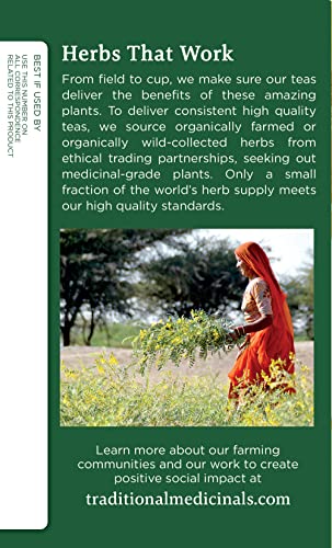 Traditional Medicinals Organic Ginger Herbal Tea, Promotes Healthy Digestion, (Pack Of 2) - 32 Tea Bags Total