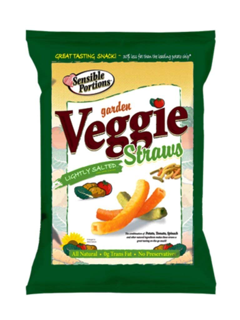 Sensible Portions Veggie Straws, Sea Salt, 1 Ounce (Pack Of 24)