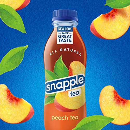 Snapple Peach Tea, 16 fl oz recycled plastic bottle, 6 pack