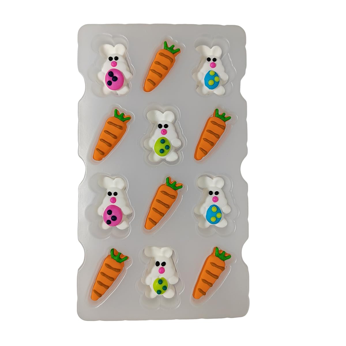 Easter Sprinkles Icing Decoration for Cupcake Decorating, Easter Edible Carrot Bunny Cake Cupcake Topper for Baking Cookie Ice C