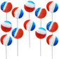 Fruidles Patriotic Striped Lollipop Suckers, Hard Candy  , 600 Individually Wrapped, Red, White & Blue