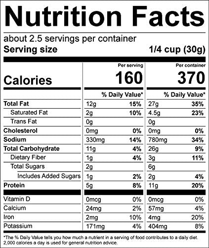 Snak Club Everything Bagel Cashews, 2.5 Ounce (Pack Of 6)
