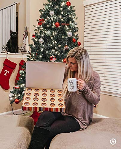 Crazy Cups Deluxe Holiday Flavored Coffee Gift Box, Assorted Flavored Coffee For Keurig K-Cups Machines, Medium Roast Coffee In