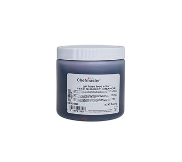 Chefmaster Sunset Orange Gel Food Coloring | Vibrant Color | Professional-Grade Dye for Icing, Frosting, Fondant | Baking & Deco