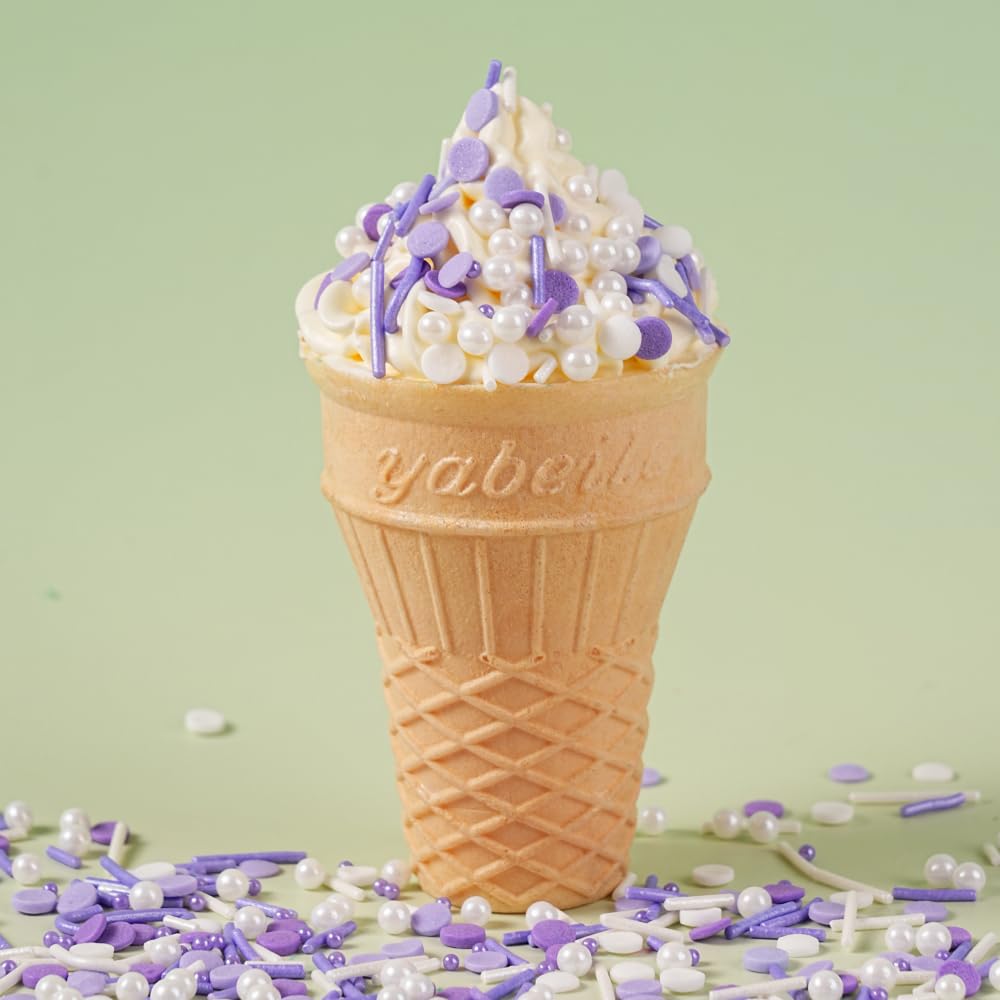 Purple Sprinkles For Cake Decorating Edible Purple Confetti Sprinkles Topper For Cookie Cupcakes, Candy, Cream, Chocolate Cake D