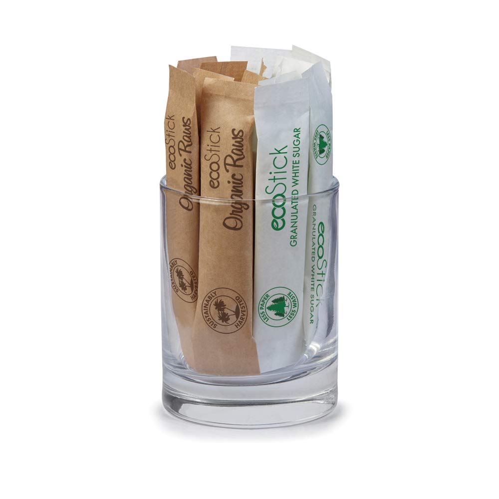 Ecostick Sweetener Packets | Organic Raw Sugar | 2000 Count | Sustainably Harvested