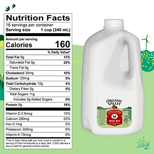 Organic Valley, Organic Whole Milk, 128 oz (Gallon)