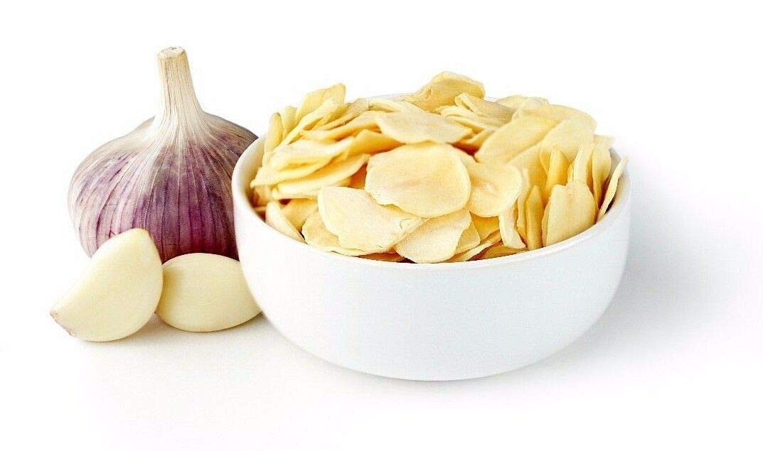 Hayllo All Natural Dehydrated Garlic Flakes Dry Slice Dried Garlic, 3 Pound