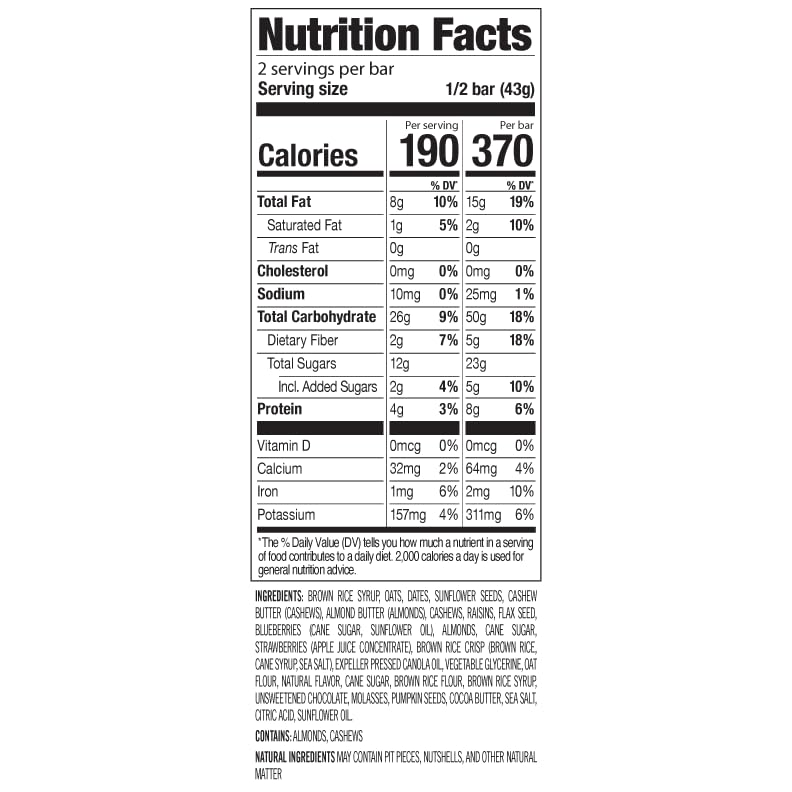 PROBAR - MEAL Bar, Wholeberry Blast, Non-GMO, Gluten-Free, Healthy, Plant-Based, Whole-Food Ingredients, Natural Energy (12 Coun
