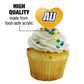 GRAPHICS & MORE Cupcake Picks Set of 6, Acrylic, Averett University Heart Love Design, Model CUPT.HRT.ACR.6PK.CLCACV500B