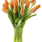 KaBloom Flowers - Mother's Day Collection -PREMIUM 20 Orange Tulips without vase - Gift for Birthday, Sympathy, Anniversary, Get