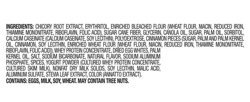 Fiber Now 70 Calorie Cinnamon Coffee Cake Bars, 6 ct On the Go Low Carb (5g Net) Snack Snacking Food Treat, Millville 5.29oz Box