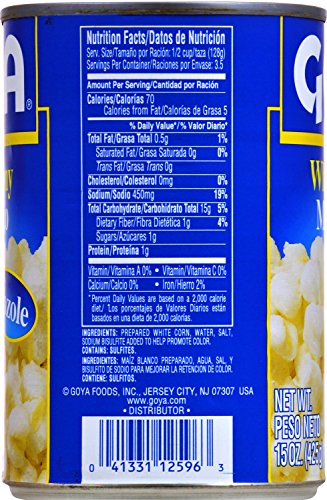 Goya Foods White Hominy, 15-Ounce (Pack Of 24)