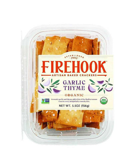 Firehook, Garlic Thyme Mediterranean Crackers (4 Pack)