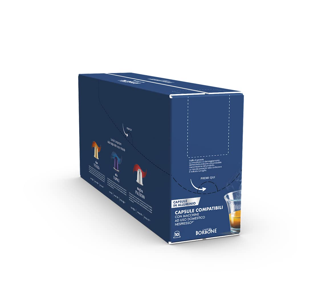Caffè Borbone Ciao Venezia Aluminum Capsules Compatible With Nespresso Original Machines, Medium Roast, 100 Count