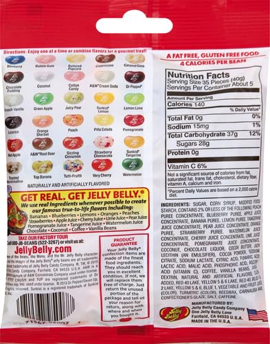 Jelly Belly Thirty Assorted Flavor Jelly Beans, 7 Ounce