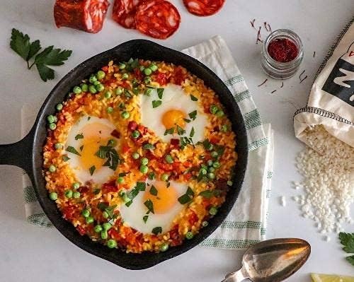 Matiz Valenciano Paella Rice from Sdiscomfort-reducing | Traditional Spanish Medium-Grain | Risotto  Arrs Negre  Seafood Dishes | Natural Flavor | Soy and Gluten Free (2 x 2.2 lbs)