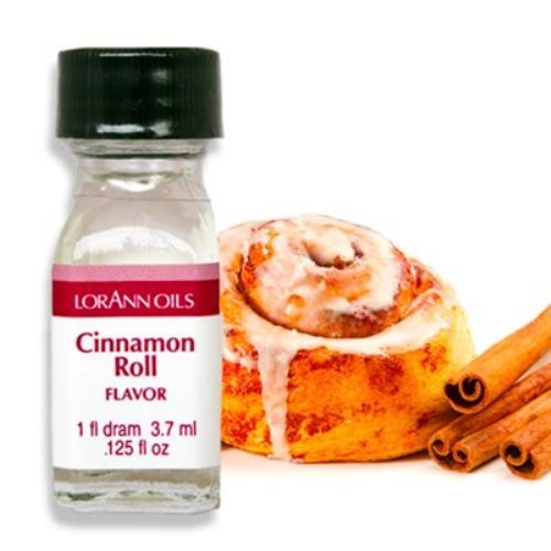 Lorann Cinnamon Roll Ss Flavor, 1 Dram Bottle (.0125 Fl Oz - 3.7Ml - 1 Teaspoon) - 2 Pack