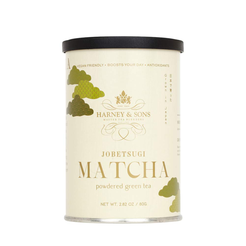 Harney & Sons Matcha Jobetsugi, 80 gram tin, Thin Grade Matcha, Powdered Green Tea for Japanese Tea Ceremony