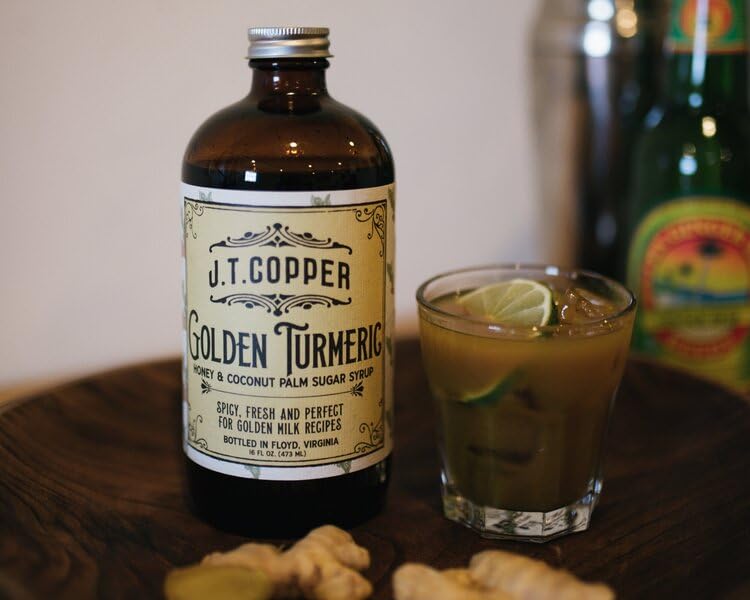 Jt Copper, Golden Turmeric Syrup, 16Oz Bottle