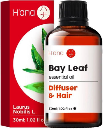 Haana Bay Leaf Essential Oil (1 Fl Oz) - Spicy, Herbaceous Scent