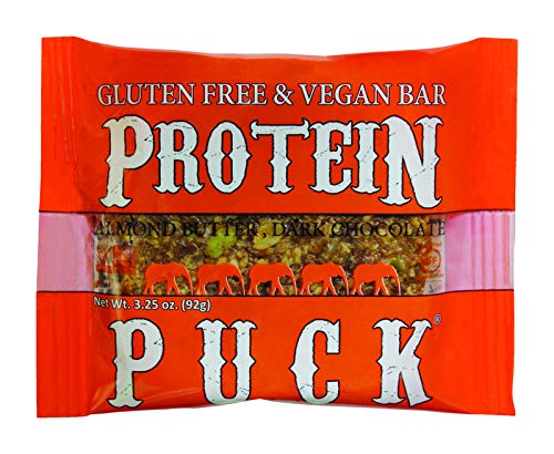 Protein Puck Almond Butter Dark Chocolate Protein Bar - Case Of 16 - 3.25 Oz