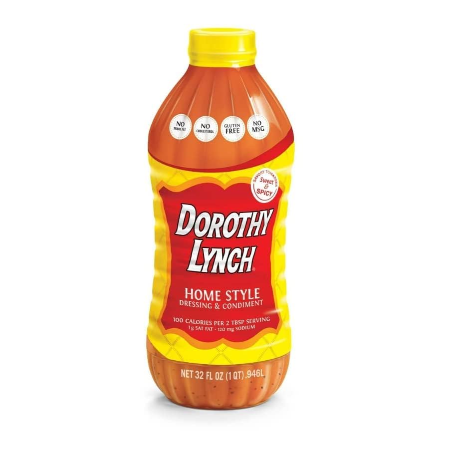 Dorothy Lynch Salad Dressing | Sweet& Spicy | Thick & Creamy | Salads  Dips  Sauces  & Marinades | French Style Condiment | Tangy | Gluten Free | No Trans Fat | USA Made (Home Style  32 oz (2 Pack))