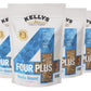 Kellys Four Plus Granola Cereal, Vanilla Almond, Non-GMO, Low Sugar, Gluten Free, 12oz (Pack of 4)