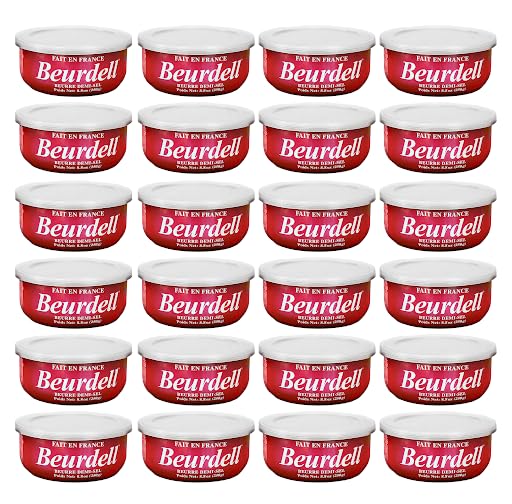Beurdell French Salted Real Canned Butter 100% Natural Pasteurized Butter A real butter from France | Great For Hurricane Prepar